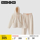 蕉內(nèi)【王一博同款】絨絨506H羊羔絨睡衣女士家居服連帽情侶套裝秋冬季