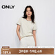 ONLY2025夏季新款隨性簡(jiǎn)約圓領(lǐng)拼接刺繡顯瘦正肩T恤女|125201004 A01香草奶油白 M