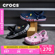卡駱馳crocs洞洞鞋貝雅卡駱班輕便耐磨一腳蹬休閑鞋|205089 黑色/白色-066 41 /42(260mm)