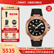 天梭（TISSOT）【畢業(yè)禮物】瑞士手表 新品競速系列全自動機械男表 玫金橡膠表帶T141.807.37.051.00