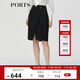 PORTS寶姿秋冬新品女裝職場半身裙ALM9S019HWQ027 黑色 M (6)