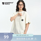 Dangerous people薛之謙dsp口袋貼布時(shí)尚百搭基礎(chǔ)潮流圓領(lǐng)短袖T恤 米白 M