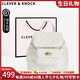 CLEVER KNOCK品牌CK雙肩包女書包大容量輕奢女士包包學生背包情人節(jié)七夕禮物 奶白色【送女友送老婆送媽媽】
