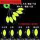 芮帕（RUIPA）魚漂七星漂裝紅黃雙色熒光黃橄欖形傳統(tǒng)浮漂浮子大中小 精品:熒光黃 大號10包組