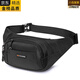 EKK日本進(jìn)口名牌男士腰包女2025多功能斜挎包收銀大容量防潑水戶(hù)外手 黑色