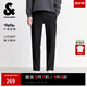 杰克·瓊斯（JACK&JONES）25年男裝秋冬褲子男直筒零壓褲加絨長褲商務休閑褲免燙易打理男褲 黑色037 四季款 32 175