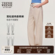 Teenie Weenie小熊牛仔褲女2025年春夏新款簡(jiǎn)約時(shí)尚休閑高腰香蕉褲長(cháng)褲 象牙白 XS