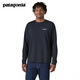 巴塔哥尼亞（Patagonia）男士混紡棉輕便logo潮流圓領(lǐng)長袖T恤衛(wèi)衣L/S P-6 Logo 38518 NENA M
