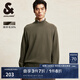 杰克·瓊斯（JACK&JONES）男裝秋冬新款時(shí)尚寬松半高領(lǐng)針織衫靜奢風(fēng)羊毛衫內(nèi)搭打底衫毛衣男 E08 橄欖綠 XL 185