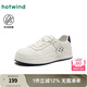 熱風(fēng)（Hotwind）厚底板鞋女鞋2025年春季新款運(yùn)動(dòng)休閑松糕鞋時(shí)尚百搭小白鞋子 84米蘭 37