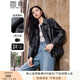 香影復(fù)古機(jī)車皮衣女夾克2025春季新款翻領(lǐng)寬松甜酷美拉德開衫外套 黑色 M