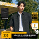 卡賓（CABBEEN）【棋盤(pán)格】男裝 肌理感襯衫精致襯衣型外套上衣短袖夏季通勤 煤黑色01 M /170/48