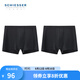 舒雅（Schiesser）男士內(nèi)褲冰絲無痕120gsm一片式內(nèi)褲【2條裝】E5/20013T E5/20013T黑色 【平角】 2條 XL