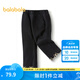 巴拉巴拉（BALABALA）女童長褲時(shí)尚百搭休閑褲秋季微喇褲拜年服 黑色90001 110cm