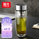 富光玻璃杯雙層 帶茶隔高硼硅玻璃水杯 茶水分離車載泡茶杯子男320ml