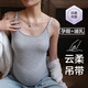 愛莉安娜哺乳吊帶背心夏季薄款免穿文胸孕婦產后喂奶外穿打底上衣 淺灰色 L