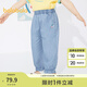 巴拉巴拉童裝女童褲子兒童長褲夏裝時尚經(jīng)典牛仔褲印花潮 牛仔淺藍(lán)88101 120 cm