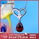 rarebeauty紅石榴石寶石項(xiàng)鏈女生銀飾鎖骨鏈吊墜時(shí)尚飾品七夕情人節(jié)禮物 致愛項(xiàng)鏈