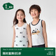 松山棉店熊貓松團(tuán)兒兒童背心吊帶薄款莫代爾打底衫半白+熊貓滿印160