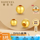 賽菲爾黃金轉(zhuǎn)運(yùn)珠足金999.9光面圓珠手串散裸珠 直徑約3mm 約0.08克 
