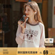 森馬（Semir）迪士尼米奇家族合作系列長(zhǎng)袖T恤女2025oversize春裝109125101012