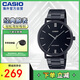 卡西歐（CASIO）指針系列 時(shí)尚簡(jiǎn)約腕表休閑皮帶男表 MTP-VT01B-1BUDF