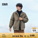 森馬夾克男防水冬季復(fù)古工裝風(fēng)加絨外套百搭oversize 軍綠40635 特寬松/介意拍小一碼 170/88A/M
