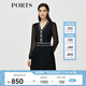 PORTS寶姿秋冬女裝新款優(yōu)雅氣質(zhì)修身連衣裙ALM9K202NKW008 黑色 M
