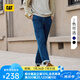 CAT卡特牛仔褲男士戶外休閑車線設計柔軟工裝褲水洗牛仔長褲輕戶外 靛藍 32