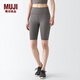 無印良品（MUJI）Walker 女式 易干 半長收腿褲 BIG04A3S 打底褲 中灰色 M