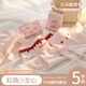 云想衣兒童內褲女童內褲少女內褲女士?jì)妊?A抗菌純棉透氣襠內褲5條裝M碼