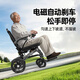 蜂鳥(niǎo)代步車(chē)電動(dòng)輪椅老人專(zhuān)用可折疊輕便小輪手推車(chē)殘疾人代步家用 經(jīng)典款10AH-無(wú)刷電機-6重減震
