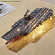 鋼達航空母艦福建艦手工拼裝成人積木3d立體金屬拼圖軍事模型退伍禮物 福建艦【工具+055驅逐艦】