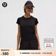 lululemon丨Swiftly 女士運動網(wǎng)眼短袖 T 恤*Race LW3JPIS 黑圓點魚骨紋 S /6