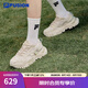 FILA FUSION斐樂女鞋BIANCO老爹鞋季新款硬糖鞋休閑鞋厚底運動鞋女 夏威夷果黃-MS 37.5