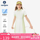 納維凱爾（Navigare）女童連衣裙夏季兒童POLO裙撞色收腰速干仲夏隨行寶石綠160
