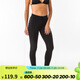 迪卡儂（DECATHLON）潛水服女溫泉潛水衣水母衣水母服沖浪服大碼女裝防曬泳衣彈性SBT 黑色褲子 L