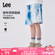 Lee童裝2025夏季新款兒童短褲學(xué)生休閑運動褲男童女童百搭透氣五分褲 藍色 165 cm