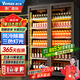 維仕美(VVMAX)展示柜冷藏網(wǎng)紅啤酒柜超市便利店冰箱冰柜商用酒吧酒水保鮮柜全屏冷飲柜回彈門飲料柜 大雙門酒水柜（1100*600*1830） 輕奢豪華款【防霧款+變頻節(jié)能】
