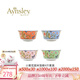 AYNSLEY英國安斯麗小屋花園溫莎系列骨瓷飯碗湯碗歐式餐具陶瓷高顏值家用 4只裝米飯碗 15.6cm