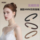 M2KAM2Ka方形運動(dòng)發(fā)圈女扎頭丸子頭高彈力不扯發(fā)皮筋 4mm發(fā)繩混色*5條