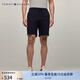 TOMMY HILFIGER【合身運(yùn)動(dòng)】夏季男裝字母刺繡純色百搭休閑抽繩短褲02901 藏青色DW5 L