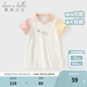 戴維貝拉（DAVE＆BELLA）女童連衣裙兒童POLO裙運動休閑寶寶裙子小童衣服夏裝新款童裙 米白【現(xiàn)貨】 90 cm（建議身高80-90cm）