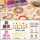 童雀敦煌琉璃珠兒童串珠玩具diy首飾手工制作8-12歲生日禮物 夢(mèng)回敦煌【150琉璃+150玉碎珠】