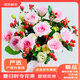 京東鮮花產(chǎn)地倉直發(fā)隨機(jī)色玫瑰花10枝+紅豆5枝+桔?；?枝3束組合鮮花花束