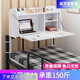 庭百盛床上折疊電腦桌大學(xué)生宿舍神器寢室上下鋪加寬懸空學(xué)習(xí)桌懶人書桌 白柳木加大款