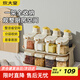 炊大皇 調(diào)料盒調(diào)料罐燒烤調(diào)料瓶家用密封套裝 油壺密封罐 12件套帶架子
