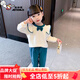 奧特曼童裝女童套裝秋裝2025新款韓版女寶寶春秋兒童休閑衛(wèi)衣褲子兩件套 熱售藍(lán)色【套裝】 100 身高90-100cm年齡3-4歲