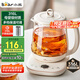 小熊（Bear）養(yǎng)生壺 1.5L煮茶壺煮茶器 玻璃花茶壺 316不銹鋼恒溫水壺?zé)畨仉姛崴畨?YSH-E15M1