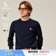 哈吉斯（HAZZYS）男裝【倫敦時(shí)裝周同款】秋冬款純羊毛衫男士毛衣ABYZD0BCI24 藏青色NV M （170/92A 46）